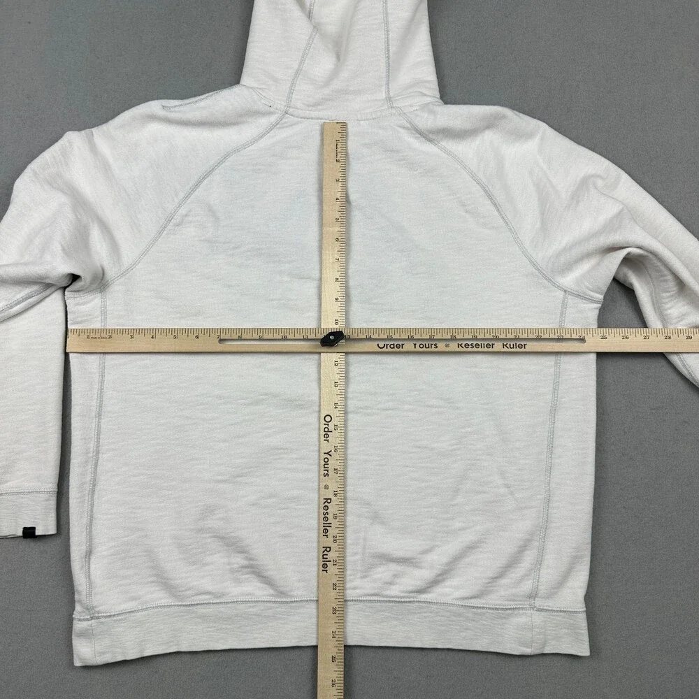 Nike Hoodie Men Extra Large Beige Solid Spell Out Pullover Sweatshirt Swoosh XL